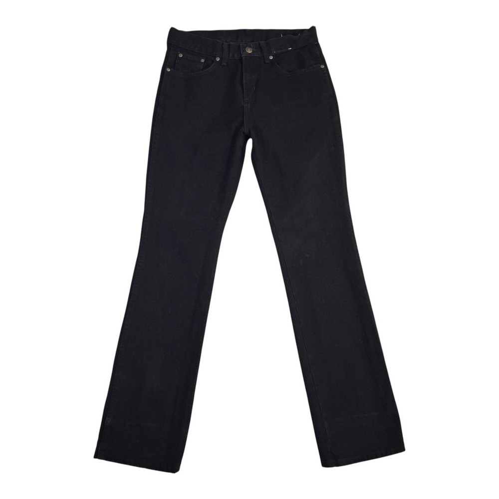 Wrangler Thurman Western Jeans Mens 32x33 Black Straight Leg 100% Cotton Denim